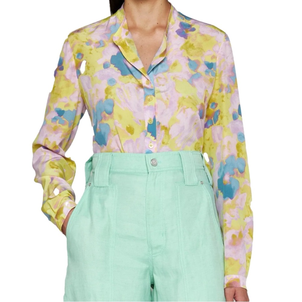 Stella McCartney floral silk top. EUC